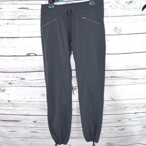 Athleta Grey Yoga Lounge Drawstring Bottom Pants